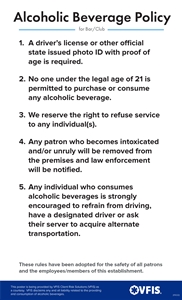 Alcohol Policy Kit for Bars/Clubs